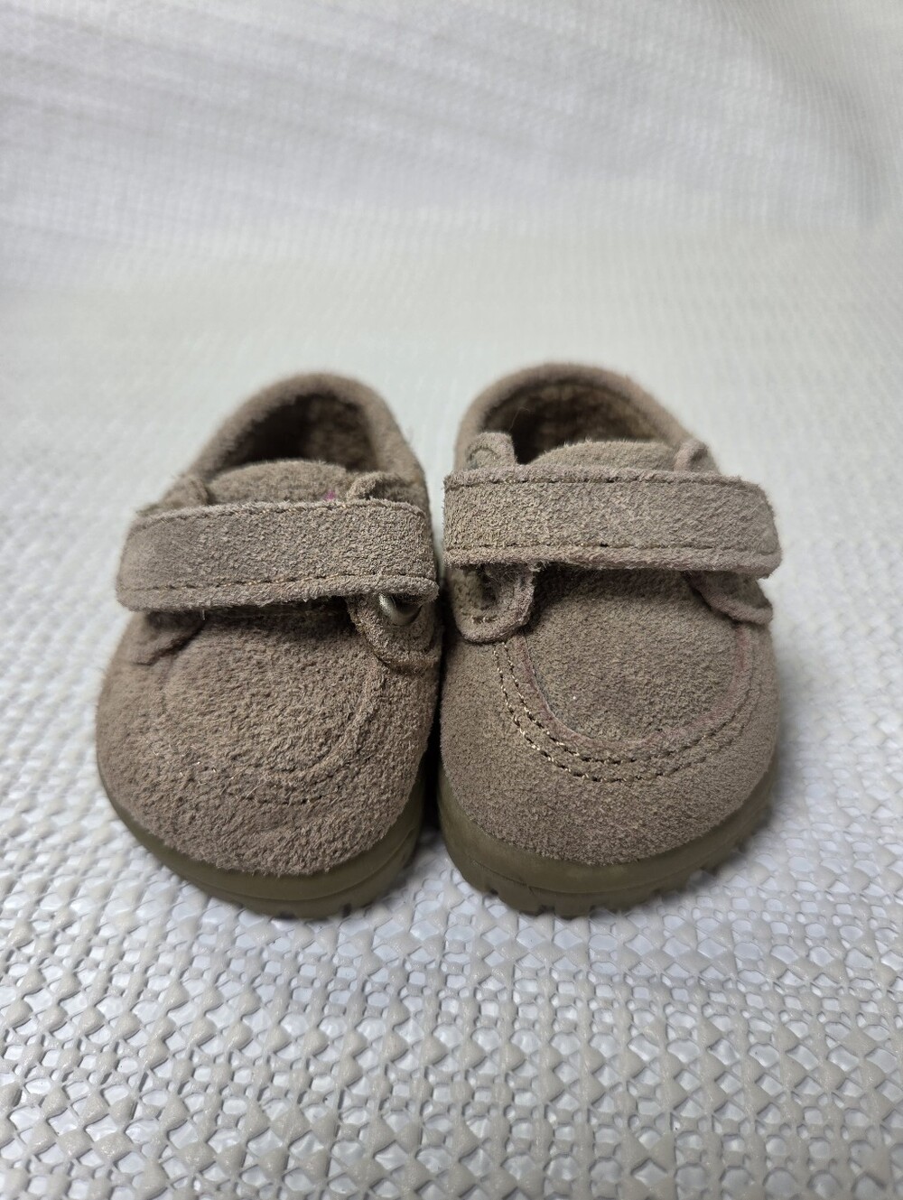 American Girl Bitty Baby Twin Brown Faux suede shoes